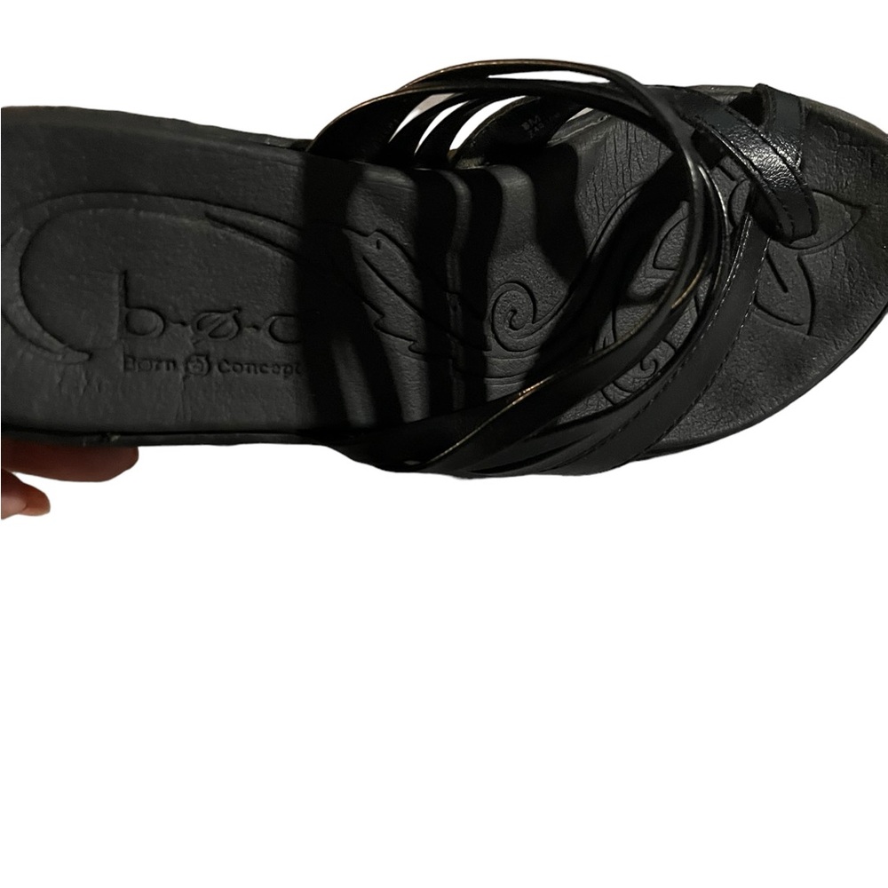Born Black Leather Sandals - Picture 3 of 12